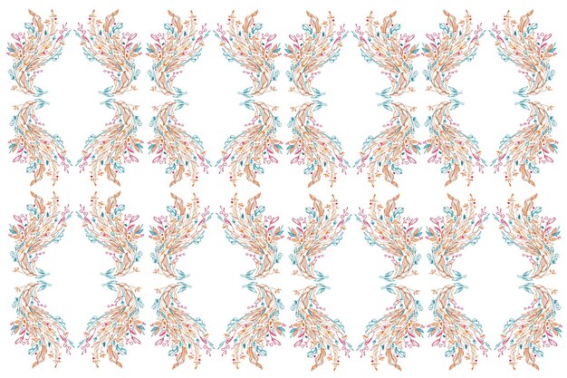 haftowany kwiatowy wzór